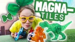 Thumbnail: MAGNA-TILES Dinos, Race Cars and Building Block Toys with Brecky Breck
