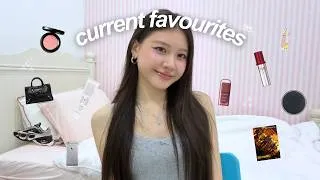Thumbnail: CURRENT FAVOURITES 🌟: kdrama, beauty products, skincare, hair care, tech & fashion