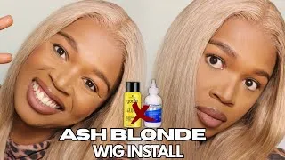 Thumbnail: BEGINNER FRIENDLY QUICK 5X5 CLOSURE ASH BLONDE WIG GLUELESS INSTALL FT RINA HAIR ALIEXPRESS