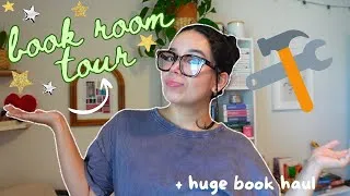 Thumbnail: bookroom renovation vlog (new bookshelves, room tour, and huge book haul!) 🛠️🧰