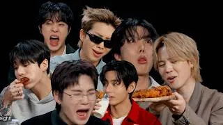 Thumbnail: bts struggling on hot ones | first we feast