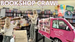 Thumbnail: BOOKSHOP CRAWL📖💞| come with me to 3 different bookstores!