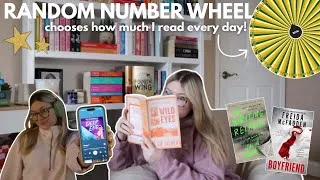 Thumbnail: random number generator picks how much I read📖💗//READING CHALLENGE
