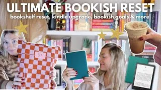Thumbnail: ULTIMATE BOOKISH RESET📚🎧|complete bookshelf reset, kindle upgrade, bookish goals & more!