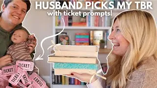 Thumbnail: HUSBAND PICKS MY TBR💗📚| with ticket prompts!