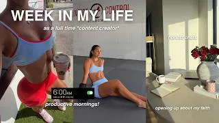 Thumbnail: WEEK IN MY LIFE AS A CONTENT CREATOR | 6am wake ups, productive mornings + honest life chats ✨
