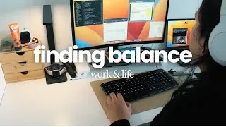 Thumbnail: Work & Life Balance ✻ Software Developer, mom life, book haul [balancing work and life]