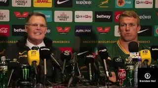 Thumbnail: Rassie Erasmus explodes over Dave Rennie's scrum whinging