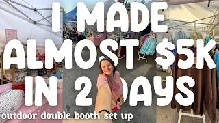 Thumbnail: I Made Almost $5,000 at a Craft Fair in 2 Days! 🛍️💸🌷 Market Vlog + Sales Breakdown