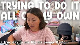 Thumbnail: A REAL DAY IN MY LIFE as a Small Business Owner & Mom ✨🌷🧵 Sewing, Mom Life & CHAOS
