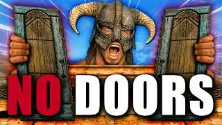 Thumbnail: Can You Beat Skyrim WITHOUT Opening Any Doors?