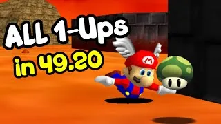 Thumbnail: SM64 - All 1Ups in Lethal Lava Land (49.20) [TAS]