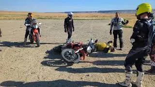 Thumbnail: Instructor Paul fakes injury to Bret to pick up motorcycle