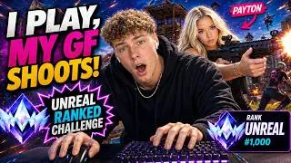Thumbnail: I PLAY, MY GIRLFRIEND SHOOTS… CAN WE WIN IN UNREAL RANKED?! 😭