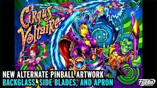 Thumbnail: Cirqus Voltaire Alternate Pinball artwork by Artist Brian Allen