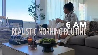 Thumbnail: VLOG| 6AM REALISTIC MORNING ROUTINE + A DAY IN MY LIFE AT HOME| Briana Monique’