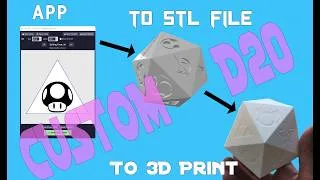 Thumbnail: I Created (with AI) a Program to Custom Design ANY D20!