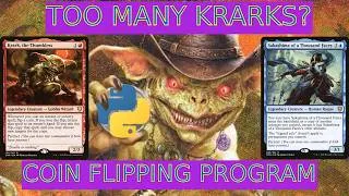 Thumbnail: Python: The Gathering - Krark the Thumbless & Sakashima Partner Deck Tool - Automated Coin Flipping!