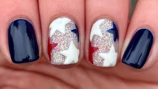 Thumbnail: Red, White, Blue & Sprarkly Too 🇺🇸✨| DIY Patriotic Nail Art #nailart #shortnails