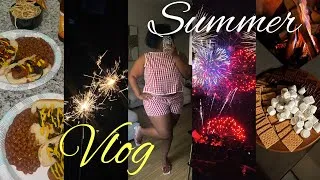 Thumbnail: summer vlog☀️: 4th of July inside, being stalked, grocery shopping, wifey duties, s'mores + MORE