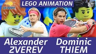 Thumbnail: Dominic THIEM VS Alexander ZVEREV • Lego Tennis Animation (US Open 2020 Final)