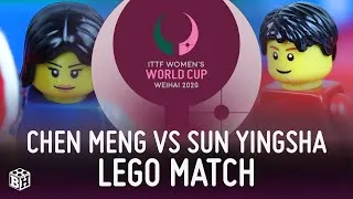 Thumbnail: 🔥CHEN Meng VS SUN Yingsha • LEGO Table Tennis Animation (ITTF WWC 2020 Final) • Original Match Video