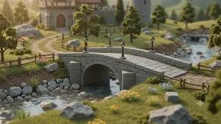 Thumbnail: Building a Tiny Medieval Stone Bridge | Hyper-Realistic Miniature DIY Construction