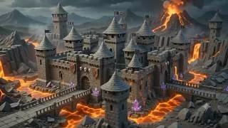 Thumbnail: Building a Tiny Volcano Base Fortress | Miniature DIY Construction