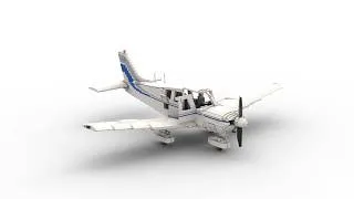 Thumbnail: Lego Piper Airplane Bricklink Studio Speed Build
