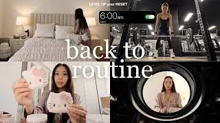 Thumbnail: get back into routine with me 📅 how to rebuild healthy habits, self discipline, diet & routine RESET
