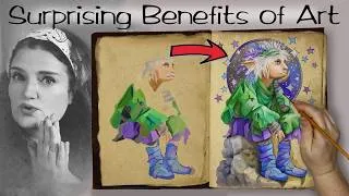 Thumbnail: The Truth About what Painting does for your Mind & Soul || Gouache Timelapse