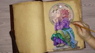 Thumbnail: Gouache Time-lapse Painting  || Spiritual Pixie Colour Challenge