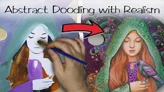 Thumbnail: Visionary Portrait started with no background plan || Oil Painting Timelapse