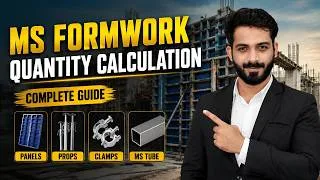 Thumbnail: MS Formwork Quantity Calculation Explained | Footing, Column, Beam & Slab Material Calculation