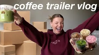 Thumbnail: day in the life of a small business owner (supplies haul) starting a coffee trailer business vlog