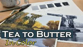 Thumbnail: How to Use Tea To Butter to Keep Your Watercolor Painting Values Strong