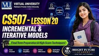 Thumbnail: CS507 Short Lecture 20 | Incremental & Iterative Models | Final Term Prep VU 🔥