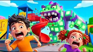 Thumbnail: The Screen Monster Ate the Playground! | Outdoor Play & Good Habits | Bright Guard Kids