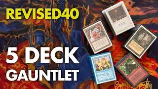 Thumbnail: Old School MTG: Revised40 Deck Gauntlet - From Aggro to Control
