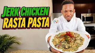 Thumbnail: The BEST Jamaican Jerk Chicken Rasta Pasta Recipe 🇯🇲🔥 | Creamy, Spicy & Easy Homemade Alfredo Pas