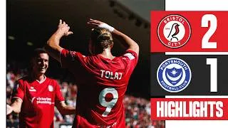 Thumbnail: TOLAJ AND KNIGHT SECURE CITY WIN! | Bristol City 2-1 Portsmouth | Highlights