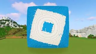 Thumbnail: Roblox Logo 3D Minecraft Pixel Art Speed Build