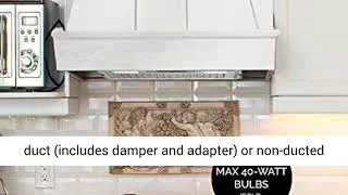 Thumbnail: Broan-NuTone PM390 Power Pack Range Hood Insert Exhaust Fan and Light Combo