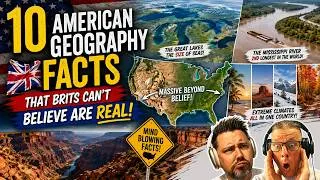 Thumbnail: 10 American Geography Facts That Brits Can’t Believe Are REAL! | Brits React 🇺🇸