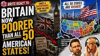 Thumbnail: Is Britain REALLY Poorer Than All 50 U.S. States?! 🇬🇧🇺🇸 | Brits React to the Numbers