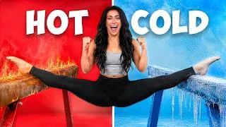 Thumbnail: HOT vs COLD Gymnastics Challenge!
