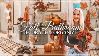 Thumbnail: New! FALL DECORATE WITH ME 🍂 FALL DECORATING IDEAS | Bathroom Decor Ideas | Bathroom Styling tips