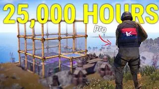 Thumbnail: 25,000 Hour Rust Player vs PvE Rust
