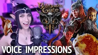 Thumbnail: Baldur's Gate 3 Character VOICE IMPRESSIONS (Act 1 ONLY)