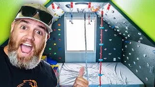 Thumbnail: We Built a Climbing Wall - In the House!